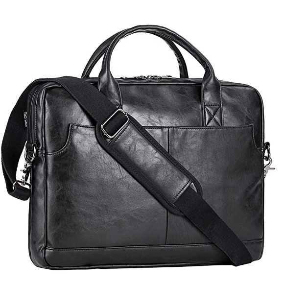 NEW! Stylish Leather Limpton Buisness Satchel - Picture 2 of 7